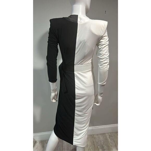 Zhivago Black and White Inside Out Dress Size 4 - Picture 11 of 12